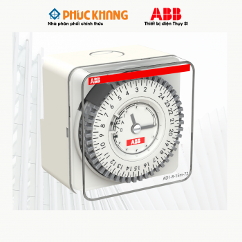 Công tắc hẹn giờ Timer ABB 24 giờ, pin dự trữ 100 giờ (AD1-R-15m-72)